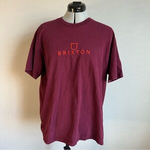 Brixton Men's Burgundy T-Shirt